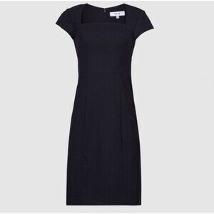 REISS Haisley Tailored Dress In Black Sz 12 New